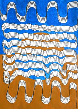 Painting, Dunes and rivers, Sumit Mehndiratta