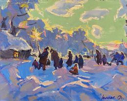 Painting, Caroling Holiday, Ivanyuk Oleksiy