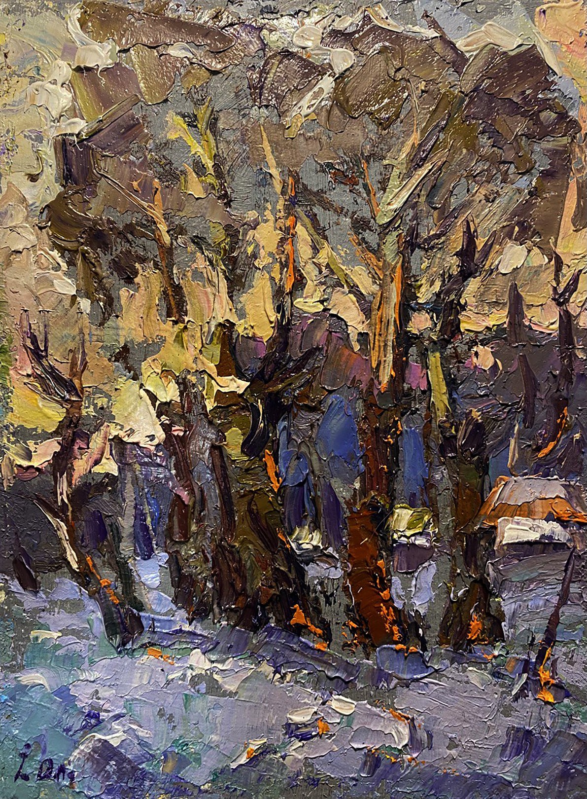 Ivanyuk Oleksiy, Winter Sunset Behind the Trees Ivanyuk Oleksiy, Winter Sunset Behind the Trees