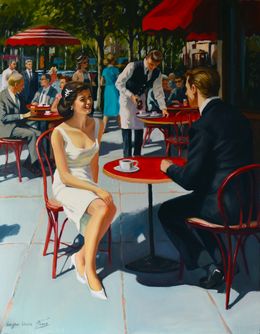 Painting, The beauty of retro time, Serghei Ghetiu