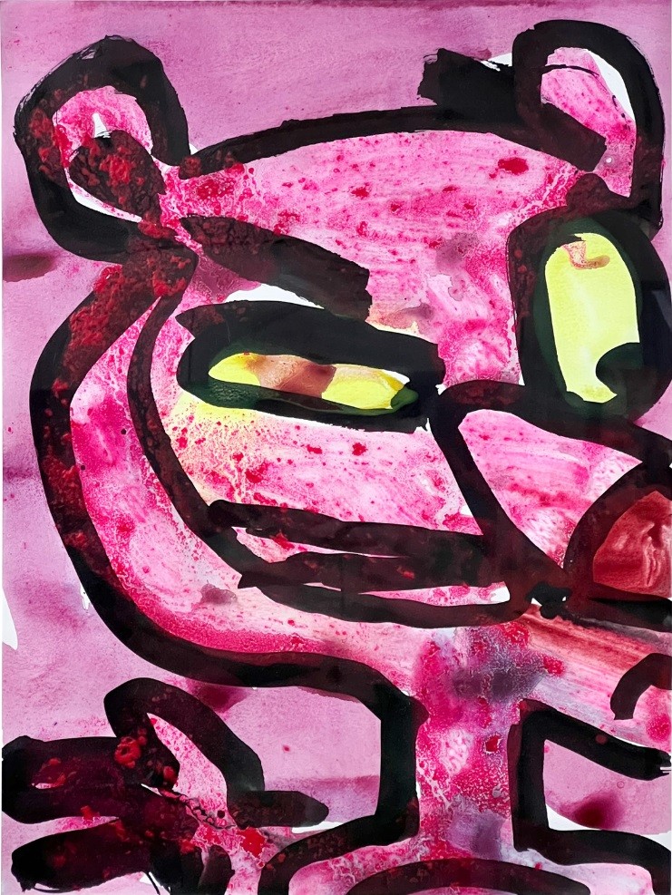 Katherine Bernhardt, Untitled (Pink Panther) - Katherine Bernhardt: Some of All of My Work, Seoul Arts Center Katherine Bernhardt, Untitled (Pink Panther) - Katherine Bernhardt: Some of All of My Work, Seoul Arts Center