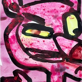 Peinture, Untitled (Pink Panther) - Katherine Bernhardt: Some of All of My Work, Seoul Arts Center, Katherine Bernhardt