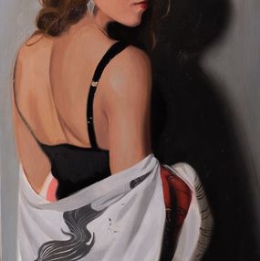 Gemälde, Nomade de la Volga - Portrait de femme, Anthony Shagan