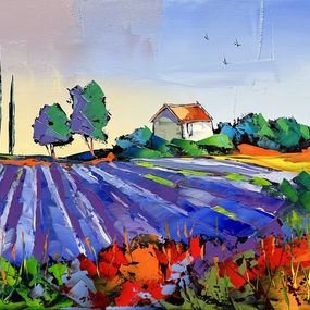 Painting, Au coeur de la Provence, Jean-Pierre Douchez