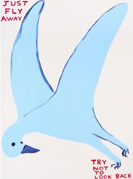 Print, Just Fly Away, David Shrigley