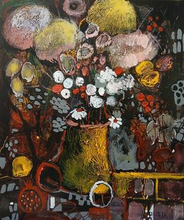Painting, Floral Labyrinth, Davit Arstamyan
