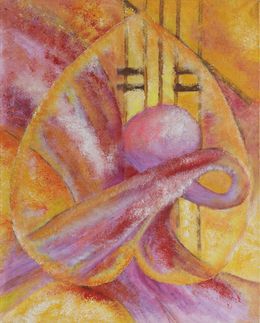 Peinture, Musique au coeur - Abstraction colorée, Liliane Cima