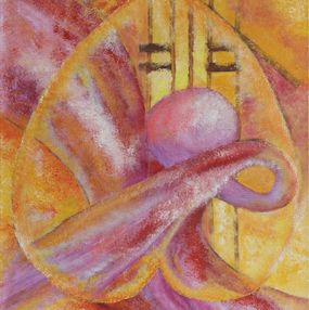 Peinture, Musique au coeur - Abstraction colorée, Liliane Cima