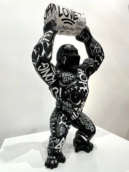 Sculpture, Wild Kong baril tag mate, Richard Orlinski