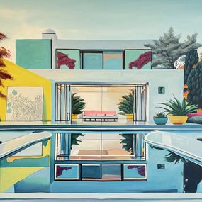 Painting, The futire is calling us forward, Lilly Muth