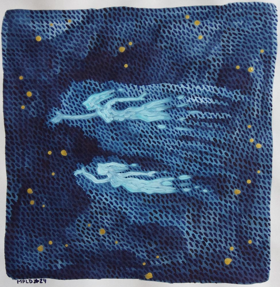 Laurent Mangepapier, Deux Âmes-femmes aux étoiles Laurent Mangepapier, Deux Âmes-femmes aux étoiles