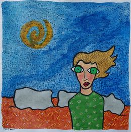 Fine Art Drawings, La vie devant elle, Courage féminin, espoir de vie nouvelle et trace du passé, Laurent Mangepapier
