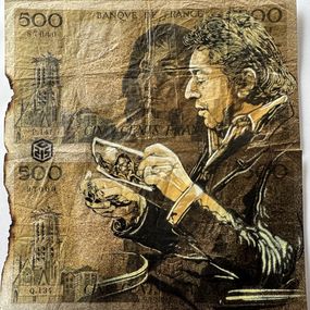 Gemälde, Gainsbourg Zippo sur billet de 500 F, C215