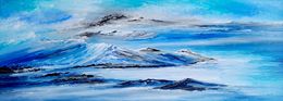 Painting, La course des nuages, Florence V. Henric