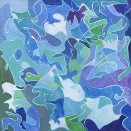 Painting, Eau - Abstraction colorée, Eva Schmidt
