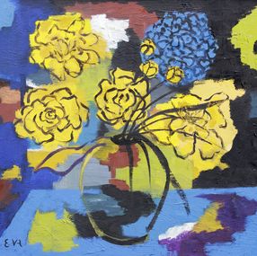 Peinture, Bouquet - Représentation florale graphique, Eva Schmidt