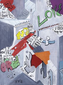 Pintura, Street Art - Abstraction graphique, Eva Schmidt