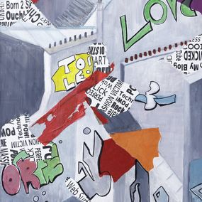 Peinture, Street Art - Abstraction graphique, Eva Schmidt