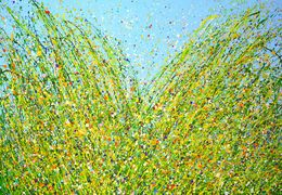 Gemälde, Flower field 20, Iryna Kastsova