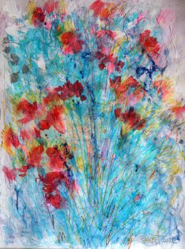 Peinture, Fantasy with Flowers 11, Rakhmet Redzhepov (Ramzi)