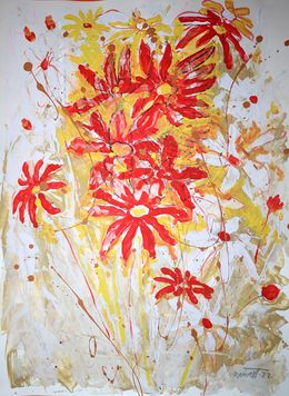 Peinture, Fantasy with Flowers 12, Rakhmet Redzhepov (Ramzi)