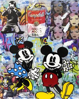 Pintura, Surprise Flowers (Mickey and Minnie Mouse), Jozza