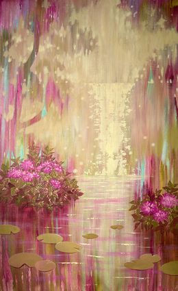 Pintura, Blooming Waterfall, Ekaterina Prisich