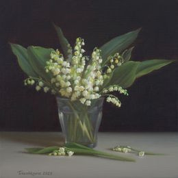 Painting, Favorite lilies of the valley, Irina Trushkova