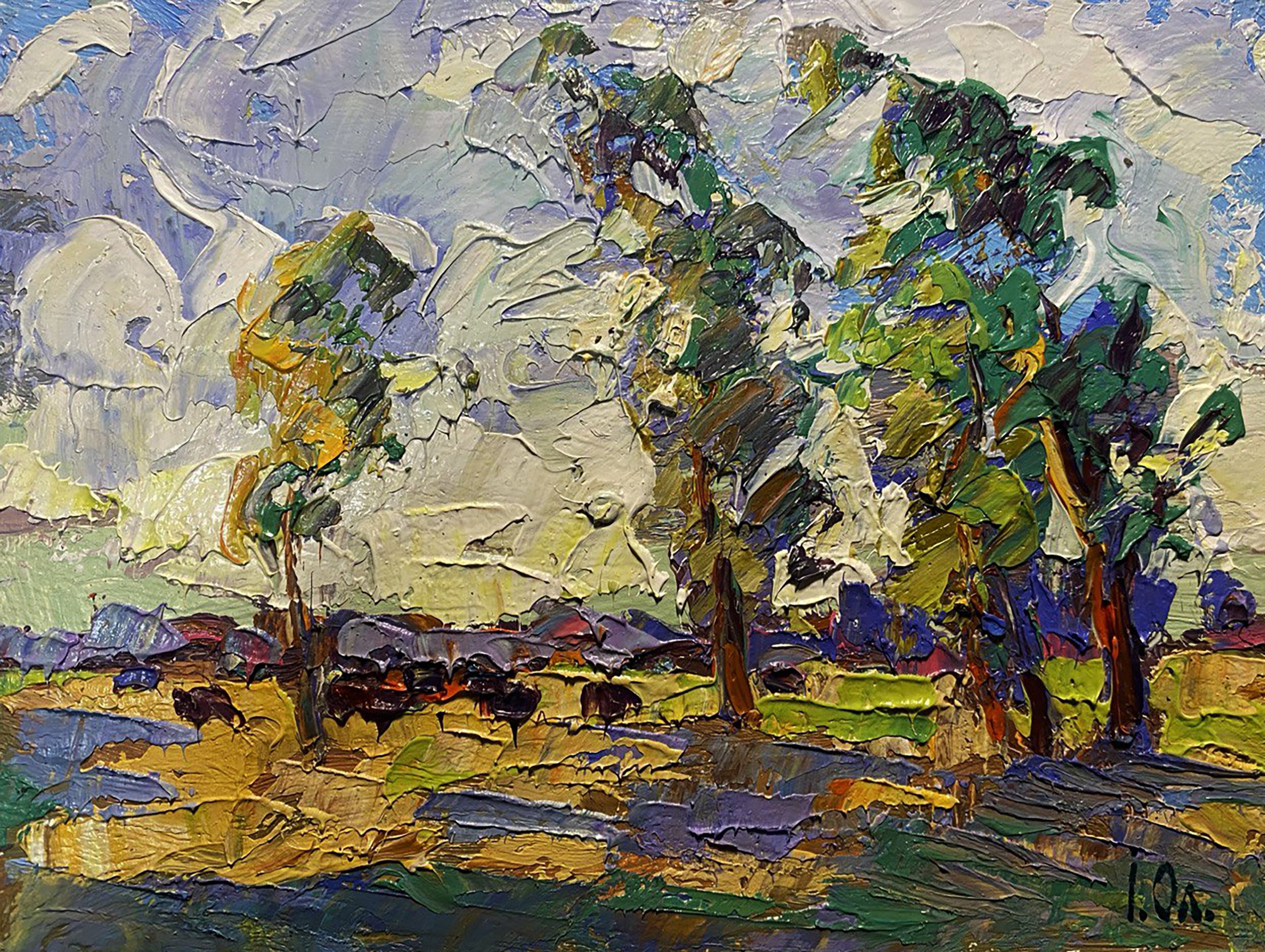Ivanyuk Oleksiy, Lush Meadows Behind the Village Ivanyuk Oleksiy, Lush Meadows Behind the Village