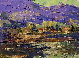 Gemälde, In the Morning Near the Mountains, Ivanyuk Oleksiy