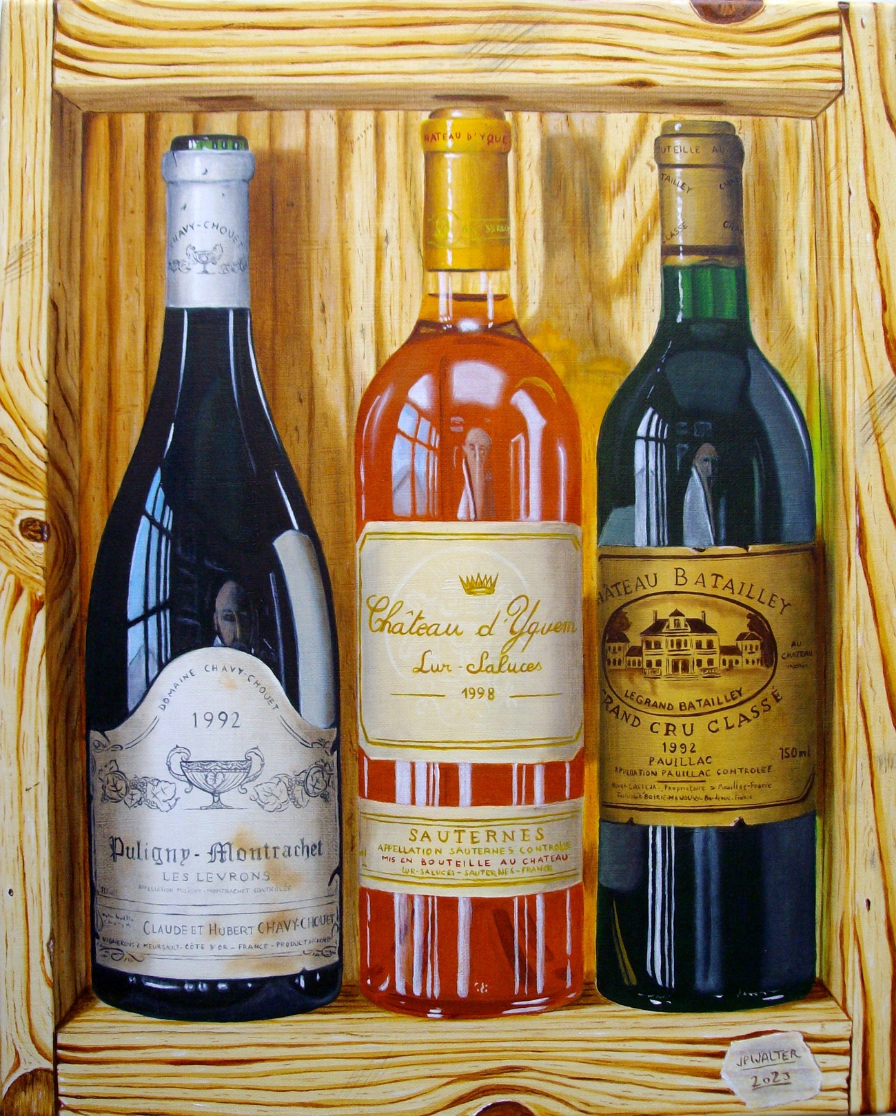 Jean-Pierre Walter, 3 grands crus en trompe-l'oeil Jean-Pierre Walter, 3 grands crus en trompe-l'oeil
