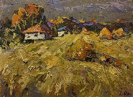 Peinture, Evening and Golden Fields, Ivanyuk Oleksiy