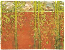 Painting, La terre rouge, Gottfried Salzmann