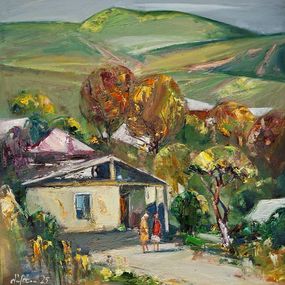Peinture, Village Afternoon, Mateos Sargsyan