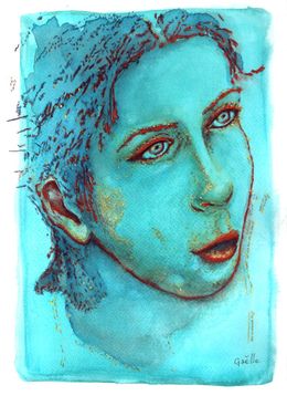 Fine Art Drawings, Eyes of the tiger, Gaelle Beyaert
