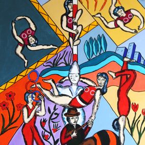 Peinture, Le cirque de Fernand, Alain Arnouil