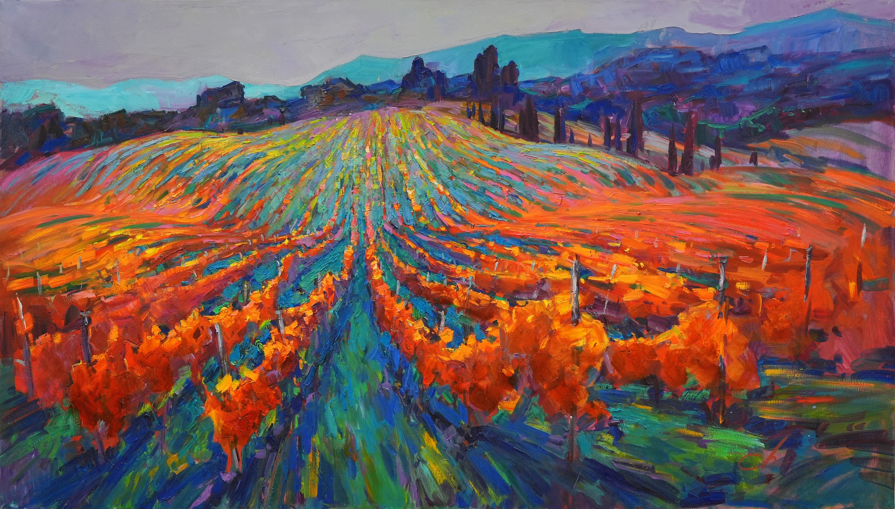 Serhii Cherniakovskyi, Tuscan vineyards Serhii Cherniakovskyi, Tuscan vineyards