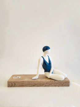 Sculpture, Contemplation bleue, Béatrice Pesson-Truelle