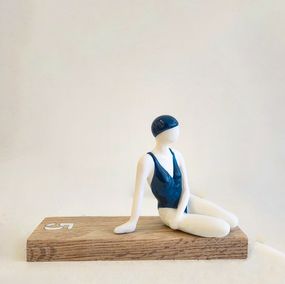 Sculpture, Contemplation bleue, Béatrice Pesson-Truelle