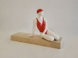 Sculpture, Contemplation vermillon, Béatrice Pesson-Truelle