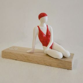 Sculpture, Contemplation vermillon, Béatrice Pesson-Truelle