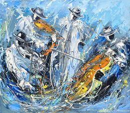 Peinture, Symphony in Blue, Marieta Martirosyan