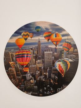 Peinture, Air balloons over New York, Shay Kun
