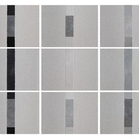 Peinture, Polyptych of Masks (white), Marcello De Angelis