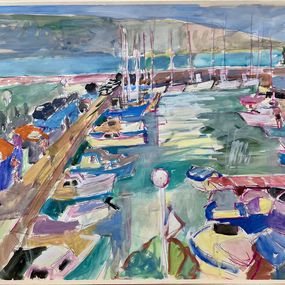 Peinture, Bateaux à Menton  Réf : CPBD1137, Claude Frégère