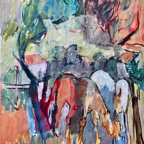 Peinture, Camargue, chevaux  Réf : CPBD1140, Claude Frégère