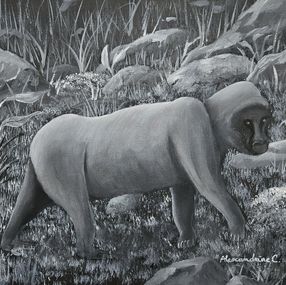 Painting, Dos argenté, Caroline Alexandrine