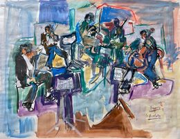 Peinture, La Quintette  Réf : CPBD1145, Claude Frégère