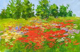 Gemälde, Symphony of Wildflowers, Hrach Baghdasaryan