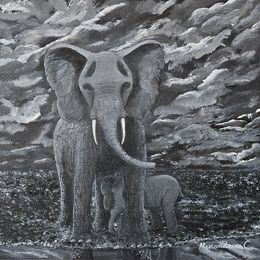 Gemälde, Eléphant de terre, Caroline Alexandrine